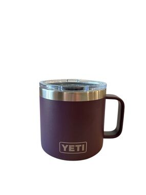 RARE YETI Nordic Purple Rambler 14 oz Stackable Mug - Discontinued Color